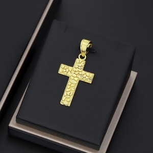 JXX Colgante de Latón Chapado en Oro de 24K para Mujer, Estilo Hip Hop, Cruz de Arce, Joyería de Momia para Niños - Product Image 5