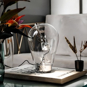Industrial Style <b>Desk</b> Lamp Led Light Source Ac Power Switch Control For Living Room Bedroom Study Atmosphere - Product Image 1