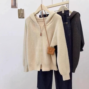 <span class=keywords><strong>Cardigan</strong></span> in Maglia a Tinta Unita <span class=keywords><strong>Beige</strong></span>, Sexy, a Maniche Lunghe, per Donna, Autunno Primavera - Product Image 1