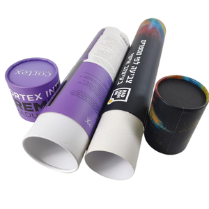 Custom printing paper tube box tube packaging box for paintings drawings decorative stickers retail tube box packaging