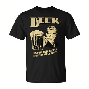Camiseta de cerveza de manga corta con cuello redondo para hombre, ropa informal, promocional, humor para adultos - Product Image 2