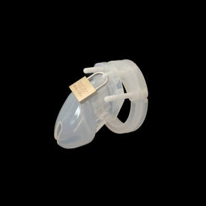 لينة سيليكون العفة قفص ذكر مع قفل - Product Image 3