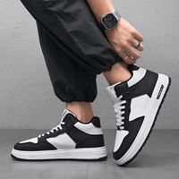 Chaussures de skate à lacets avec logo personnalisé ODM, empeigne en PU respirante, antidérapante, chaussures de sport décontractées pour hommes