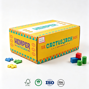 <span class=keywords><strong>Caja</strong></span> de Embalaje de Juguetes con Logotipo Personalizado, Cajas de Cartón Corrugado de Grado Alimenticio para Juegos Educativos y Rompecabezas para Niños - Product Image 1