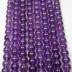 UJBOX Vente en gros <span class=keywords><strong>de</strong></span> perles rondes en <span class=keywords><strong>améthyste</strong></span> naturelle du Brésil, 6 mm/8 mm/10 mm, pour la fabrication <span class=keywords><strong>de</strong></span> bracelets, colliers et bijoux DIY - Product Image 1