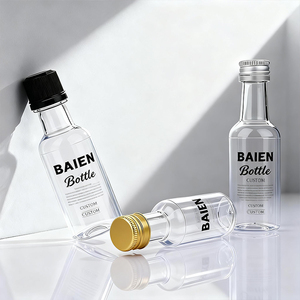 Vente <span class=keywords><strong>en</strong></span> <span class=keywords><strong>gros</strong></span> OEM 30ml 50ml mini bouteille de vin vide <span class=keywords><strong>en</strong></span> plastique PET vodka gin <span class=keywords><strong>rhum</strong></span> alcool whisky bouteille café jus liqueur bouteille - Product Image 3