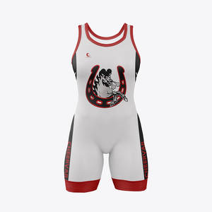 زي مصارعة نسائي مخصص من المصنع الأصلي مع نسيج مرن رباعي الاتجاهات قابل للتنفس وسريع الجفاف - Product Image 2