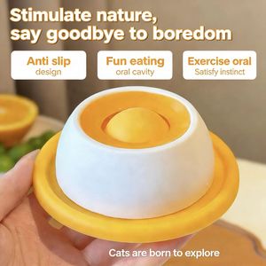 Juguete para Gatos Antiderrames, Dispensador de Golosinas Crujientes, Resistente a Mordidas, Juguete para Lamer para Gatos, Alimentador Lento para Mascotas - Product Image 2