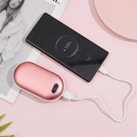 Calentador de manos recargable eléctrico USB portátil de alta calidad, Banco de energía, novedad de invierno, pantalla de regalo, Material de PC