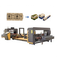 Machine automatique de pliage et de collage de cartons ondulés haute vitesse
