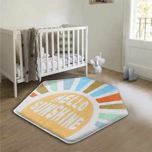 Sunshine – <span class=keywords><strong>tapis</strong></span> hexagonal antidérapant, <span class=keywords><strong>tapis</strong></span> de jeu Ultra doux, arc-en-ciel pour <span class=keywords><strong>chambre</strong></span> de <span class=keywords><strong>bébé</strong></span> <span class=keywords><strong>fille</strong></span> - Product Image 4