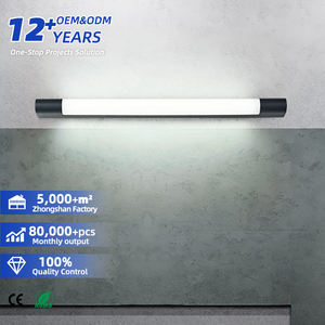 Luminaires de salle de bain minimaliste noir mat pour un éclairage élégant et moderne sur miroir pour salle de bain - Product Image 1