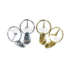 Ornement de capot en alliage de zinc Chrome Stand up Badge de capot pour <span class=keywords><strong>Mercedes</strong></span>-Benz <span class=keywords><strong>Classe</strong></span> C W205 <span class=keywords><strong>Classe</strong></span> <span class=keywords><strong>E</strong></span> <span class=keywords><strong>Classe</strong></span> S GLC CLA E300L C300 - Product Image 1