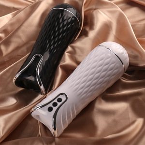Masseur pénien électrique intelligent à commande vocale, rechargeable par USB, avec effets sonores de vibration entièrement automatiques, jouet sexuel pour adultes - Product Image 3