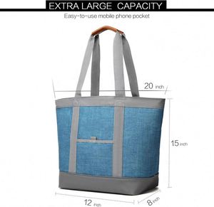 Insulated Food Cooler <b>Bag</b> Cooler <b>Tote</b> <b>Bag</b> Thermal Foam Insulation for Hot/Cold Food - Product Image 6