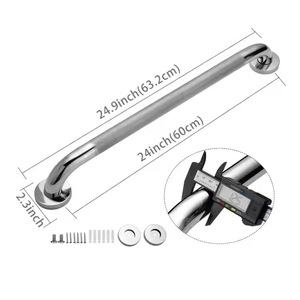 Main courante en acier inoxydable Jutai 304 pour salle de bain, rail de sécurité pour toilettes avec vis et chevilles, design moderne et simple - Product Image 5