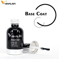 60751a Vernis Gel UV LED de Haute Qualité Venalisa 12ml, Base Coat, Top Coat Mat Sans Résidu, Top Coat Super Brillant Trempé