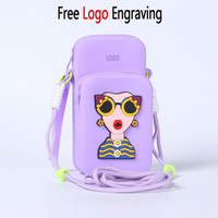 Trousse de Maquillage en Silicone Transfrontalière, Sac de Rangement Portable pour Rouge à Lèvres, Lunettes et Clés, Étanche et Anti-Poussière