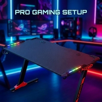 Bureau de jeu et d'apprentissage AOR Home Internet Cafe Esports, design moderne avec éclairage RGB varié, en panneau E0, vente en gros usine