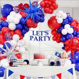 Premium Red Blue White Balloons <strong>Arch</strong> Kit USA Themed Balloons for <strong>Independence</strong> Day Party Decorations Patriotic Party Supplies - Product Image 2