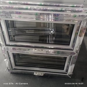 <span class=keywords><strong>Fenêtre</strong></span> à auvent <span class=keywords><strong>PVC</strong></span> à ouverture supérieure, <span class=keywords><strong>prix</strong></span> usine, étanche, insonorisée, <span class=keywords><strong>double</strong></span> <span class=keywords><strong>vitrage</strong></span>, pour villa et extérieur résidentiel - Product Image 1