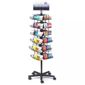 Estante de exhibición de llavero giratorio, estante de exhibición de llavero de piso elevado de metal - Product Image 5