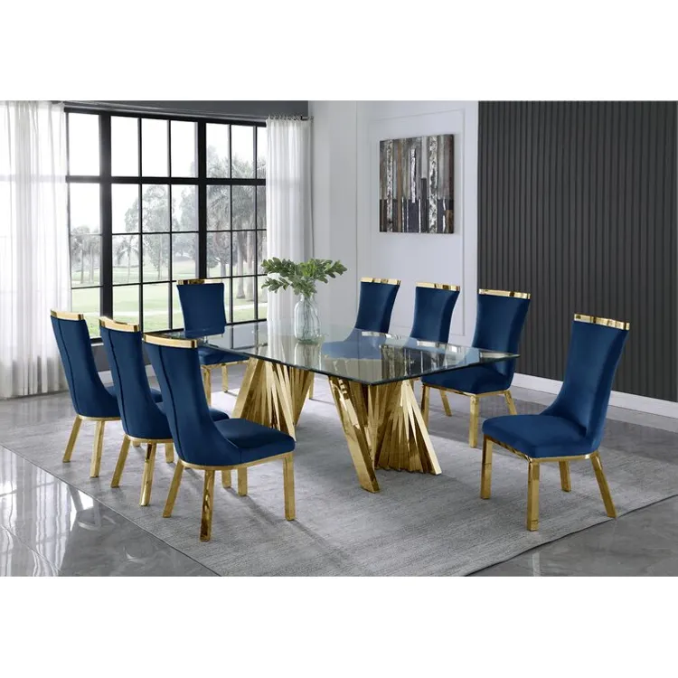 Ventes de meubles ensembles de table à manger bon marché ensembles de salle à manger en verre ensembles de 6 chaises meubles de table table table à manger turque de luxe et chaises