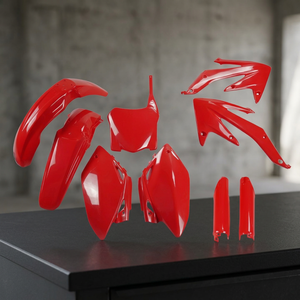 XFUN per CRF 450R 2008 Kit Completo di Carene in Plastica per Moto in Rosso Modello 070 Prodotto in Italia - Product Image 2