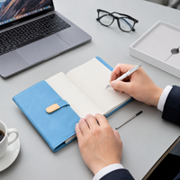 Coffret Cadeau Carnet d'Affaires Personnalisé A5 en Cuir PU – Agenda de Luxe Personnalisé avec Stylo et Reliure Cousue – Vente en Gros