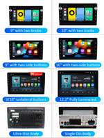 Système multimédia automobile Android KLYDE universel avec écran IPS de 12,2 pouces entièrement laminé, CarPlay sans fil intégré, GPS, DSP, 4G LTE, TPMS