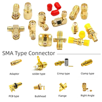 Conector SMA RF para LMR195/RG142/RG214/047/RG393/174/RG316/RG141/RG178/086/LMR400