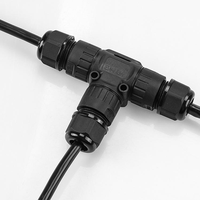 Câble électrique étanche IP68 pour extérieur, connecteur de câble de type T à 3 broches pour micro-onduleur solaire