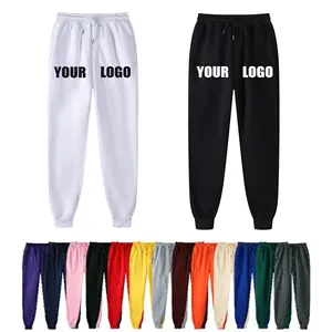 Toptan boş jogger erkekler düz pantolon parça özel logo sweatpants özel etiket eşofman erkekler için