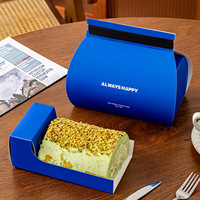 Boîte en papier kraft biodégradable personnalisée pour emporter, boîte à gâteau roulé suisse à emporter, emballage de gâteau personnalisé