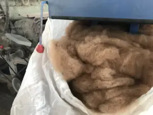 Wool Fibre Wholesale Cheap Price Super Clean Soft 18.5 Mic Camel Sustainable Wool Fiber For Sale