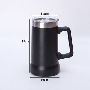 Taza de Cerveza de 24 oz con Asa, Diseño Clásico, Aislamiento de Doble Pared, Acero Inoxidable con Recubrimiento en Polvo, Logotipo Personalizado - Product Image 2