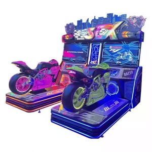 Consola de Juego Arcade de Motociclismo Dinámico para Dos Jugadores, Simulador Operado con Monedas, para Mayores de 6 Años, de Metal y Plástico, en Inglés - Product Image 2