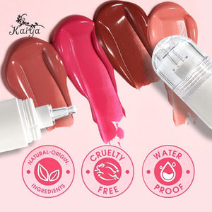 Maquillaje vegano, logotipo personalizado, suero de alto pigmento, crema, colorete, Cosméticos OEM, tubo exprimidor, rubor líquido, tinte para <span class=keywords><strong>labios</strong></span> y mejillas - Product Image 4