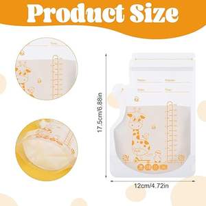 Sac de conservation du lait maternel de grande capacité de 250 ml, pratique pour l'alimentation, peut être utilisé à <span class=keywords><strong>la</strong></span> fois de jour et de <span class=keywords><strong>nuit</strong></span> - Product Image 4