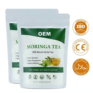 Thé Moringa OEM 14 Jours Bien-être Gestion du Poids Santé Digestive avec Thé Vert Feuille de Lotus 14 Sachets - Product Image 1