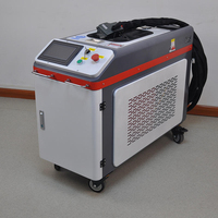Mesin Pembersih Laser Pulsa Pendingin Air 500W dengan Pemindai Genggam, Mesin Pembersih Karat, Cat, dan Minyak Tugas Berat