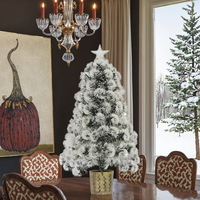 Décorations de Noël en gros de haute qualité, 60 cm, LED premium, écologiques, flocons de neige colorés lumineux, fibres optiques clignotantes