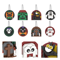 MOC1759 Pendentif Halloween 313 pièces Briques Série Créative à Collectionner et à Assembler Blocs de Construction en Plastique ABS Jouets Cadeaux pour Enfants