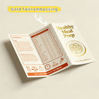 Folletos impermeables en relieve de alta calidad personalizados de fábrica para folletos promocionales Instrucciones de uso de restaurantes de empresa
