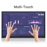 Écran tactile interactif commercial de 98 pouces avec caméra intégrée, micro, partage d'écran sans fil, affichage tactile pour conférence