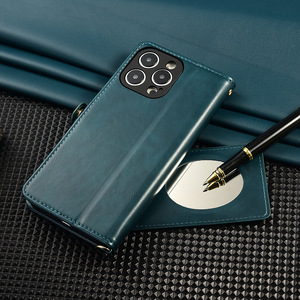 Funda Tipo Cartera Magnética de Cuero PU para <span class=keywords><strong>Samsung</strong></span> <span class=keywords><strong>Galaxy</strong></span> S25 S26 Note20 Plus con Ranuras para Tarjetas y Soporte - Product Image 4