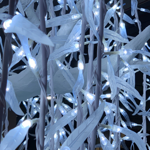 Thiết kế mới không thấm nước RGB màu thay đổi <span class=keywords><strong>LED</strong></span> nhân tạo liễu sợi quang cây tùy chỉnh trang trí ngoài trời 3D Motif ánh sáng - Product Image 5