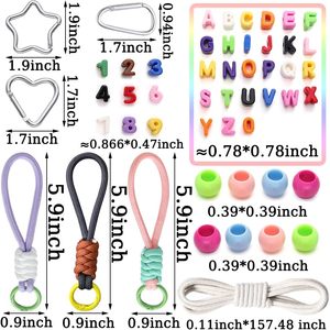 Perles en vrac en acrylique violet de 20 mm, grandes lettres en plastique, blocs alphabétiques pour chaîne de téléphone portable, pendentif de sac - Product Image 4