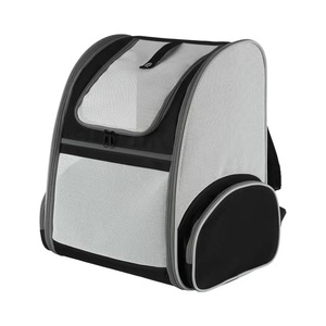 กระเป๋าเป้สะพายหลังสำหรับแมวแบบโปร่งใส ระบายอากาศได้ดี พร้อมช่องใส่ของสองช่อง เหมาะสำหรับการเดินทางและเดินป่า - Product Image 4