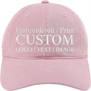 Casquette de baseball brodée personnalisée, 6 panneaux, ajustable, unisexe, en sergé de coton, décontractée, avec logo imprimé sur le devant - Product Image 1
